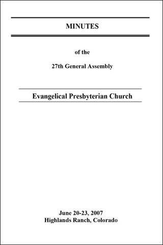 Minutes of the 27th General Assembly (PDF Download)
