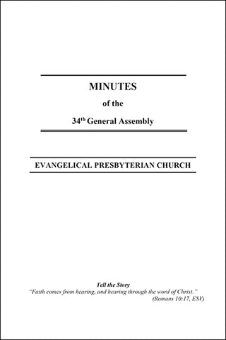 Minutes of the 34th General Assembly (PDF Download)